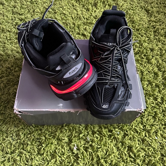 Balenciaga Black Track Sneakers - Picture 1 of 6